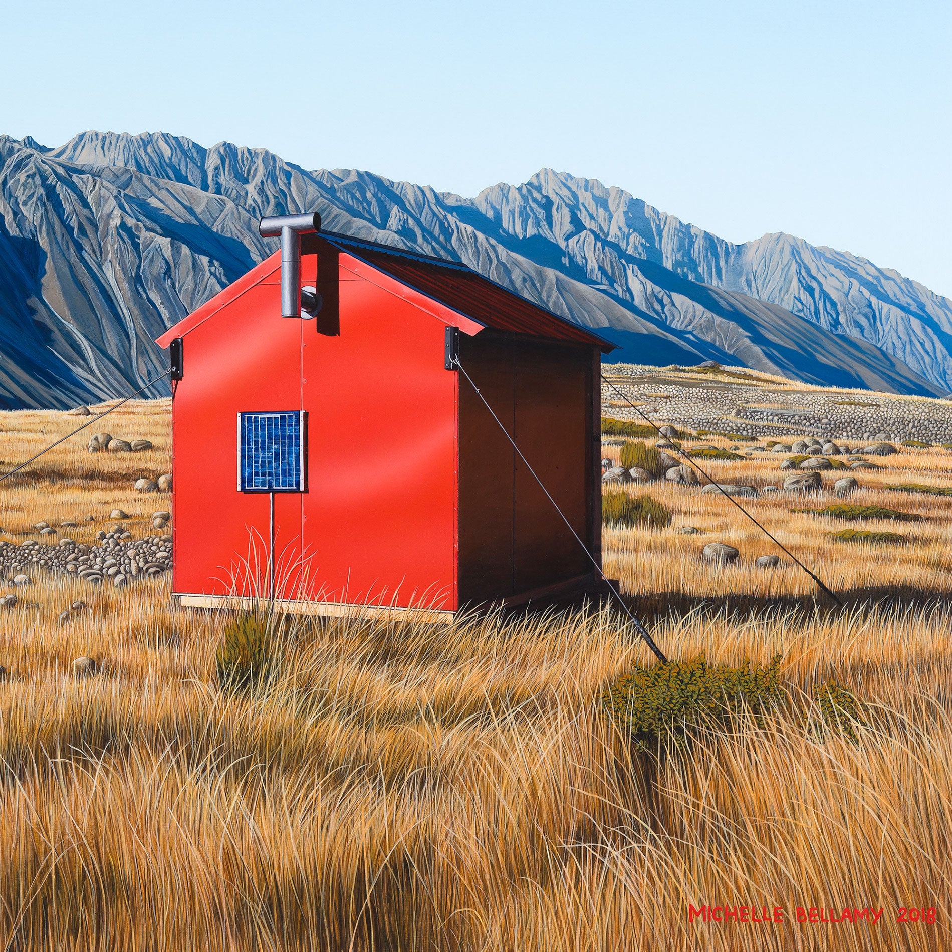 Ball Hut Alone, Tasman Glacier 150