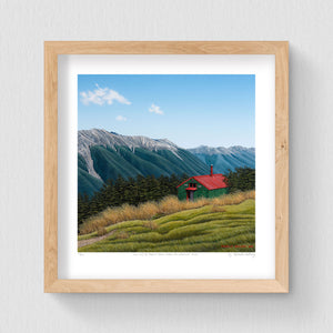 Set of 3 - Petite Prints - Nelson, NZ - Raw Oak Frame