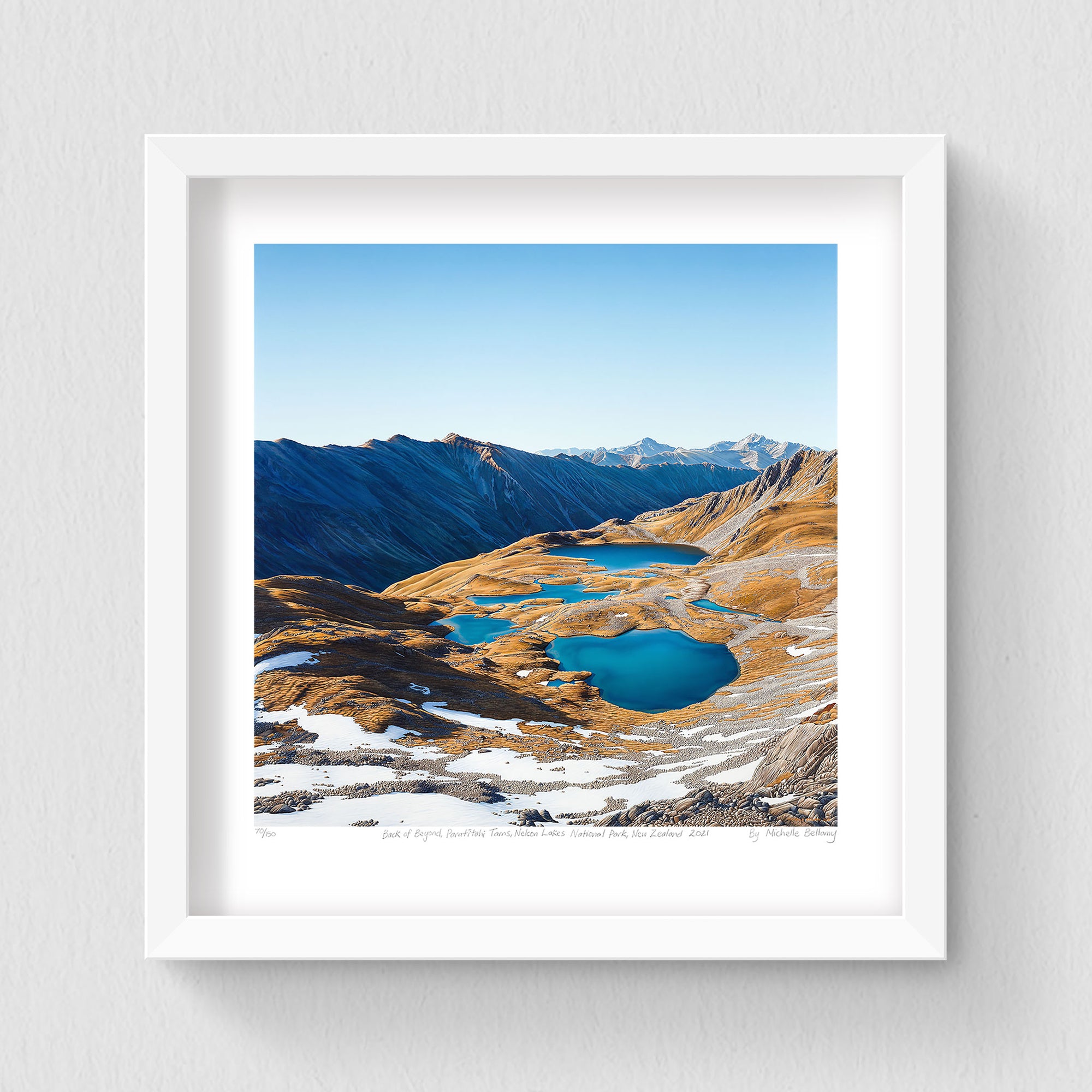 Set of 3 - Petite Prints - Nelson, NZ - White Frame